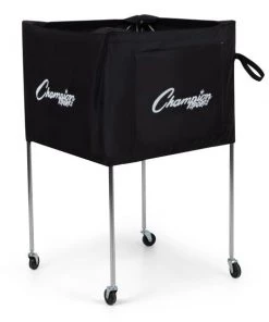 Ball Storage Cages And Carts Champion Sports Collapsible Volleyball Cart