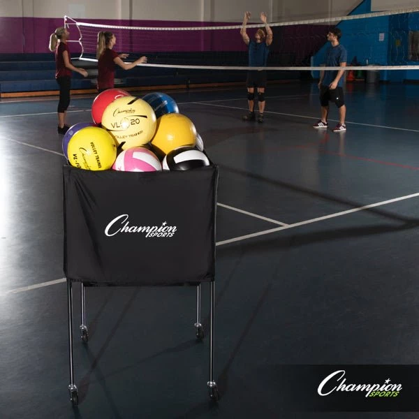 Ball Storage Cages And Carts Champion Sports Collapsible Volleyball Cart 11 Ball Storage Cages And Carts Champion Sports Collapsible Volleyball Cart