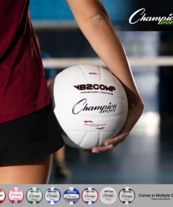 Volleyball Player Equipment Champion Sports Composite Volleyball Pink/White