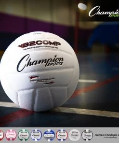 Volleyball Player Equipment Champion Sports Composite Volleyball Pink/White