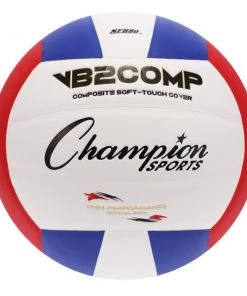 Volleyball Player Equipment Champion Sports Composite Volleyball Red/White/Blue
