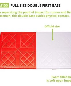Champion Sports Full Size Double First Base Bases & Plates
