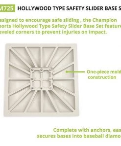Bases & Plates Champion Sports Hollywood Type Safety Slider Base Set