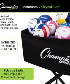 Champion Sports Mammoth Volleyball Cart