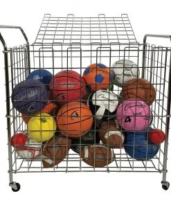 Champion Sports Portable Lockable Ball Locker Basketball Ball Storage Cages And Racks