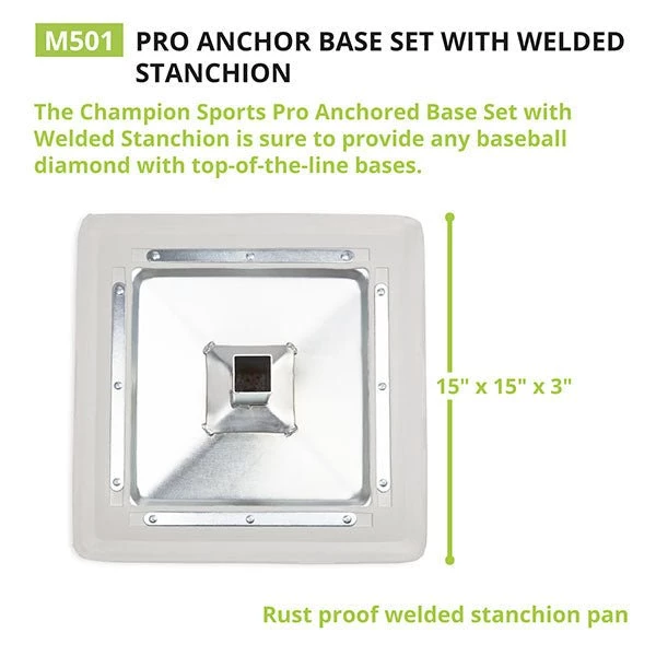 Champion Sports Pro Anchored Base Set 5 Champion Sports Pro Anchored Base Set