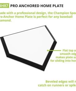 Champion Sports Pro Anchored Home Plate