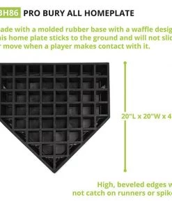 Champion Sports Pro Bury All Home Plate Bases & Plates 12 Champion Sports Pro Bury All Home Plate Bases & Plates