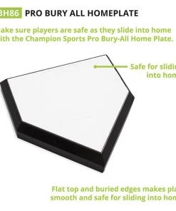Champion Sports Pro Bury All Home Plate Bases & Plates 11 Champion Sports Pro Bury All Home Plate Bases & Plates