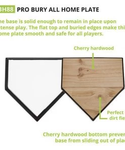 Champion Sports Pro Bury All Home Plate Hardwood Bottom