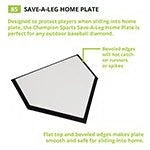 Bases & Plates Champion Sports Save-a-Leg Home Plate