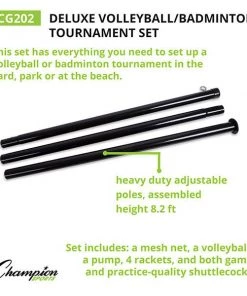 Volleyball Outdoor Net Systems Champion Sports Tournament Series Volleyball/Badminton Set