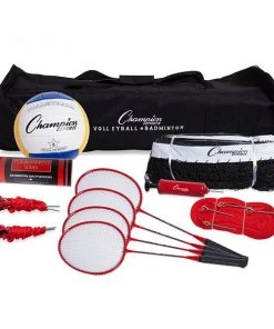 Volleyball Outdoor Net Systems Champion Sports Tournament Series Volleyball/Badminton Set