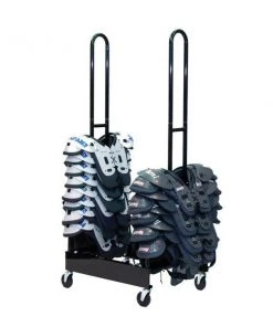 Football Equipment Racks & Carts Champion Sports Two Stack Shoulder Pad Rack