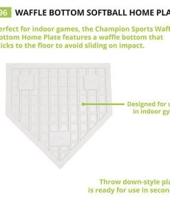 Champion Sports Waffle Bottom Home Plate Bases & Plates