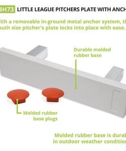 Bases & Plates Champion Sports Youth Pitchers Plate With Anchor