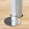 Porter Indoor Floor Sleeve; 2-3/8" Post; 5" Chrome Cover Floor Sockets, Sleeves, Anchors & Adapters