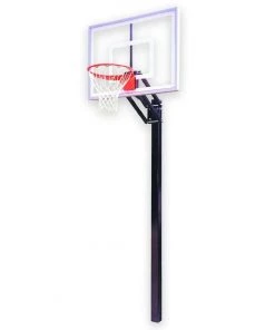 Adjustable In-Ground Basketball Goal System First Team Champ™ In Ground Adjustable Basketball Goal
