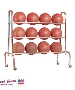 First Team Economy Ball Carrier Basketball Ball Storage Cages And Racks