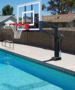 Poolside Basketball Goal System First Team HydroShot™ Poolside Basketball Goal
