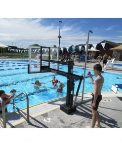 Poolside Basketball Goal System First Team HydroShot™ Poolside Basketball Goal