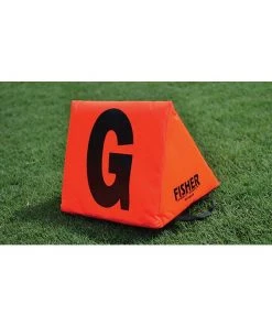 Fisher Athletic Football Large Triangular Sideline Marker Black Number On Orange Set Chain Sets & Down Markers