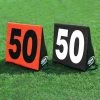 Fisher Football Triangular Sideline Markers White Numbers On Black Set Chain Sets & Down Markers