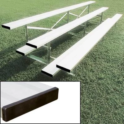 Athletic Connection Five Rows Aluminum Bleachers Without Fencing 3 Athletic Connection Five Rows Aluminum Bleachers Without Fencing