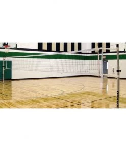 Volleyball Competition Net Systems Gared 3 1/2" OD Rallyline Scholastic Multi-Sport One-Court Volleyball System