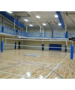 Volleyball Competition Net Systems Gared 3 1/2" OD Rallyline Scholastic Telescopic One-Court Volleyball System