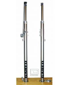 Volleyball Competition Net Systems Gared 4" OD Libero Master Telescopic One Court Volleyball System