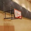 Wall And Mount Basketball Goal System Gared Corner Mount Side-Fold Wall Mount Basketball Backstop, 9' - 12' Length 2500-9124