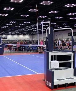 Volleyball Competition Net Systems Gared GoCourt One-Court Portable Volleyball Net System W/ Ref Stand
