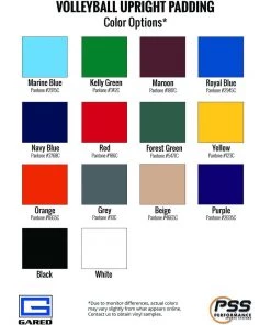 Gared Volleyball Center Upright Safety Pad Volleyball Post Padding