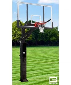Adjustable In-Ground Basketball Goal System Gared All Pro Jam Adjustable Basketball Hoop 42" X 72"
