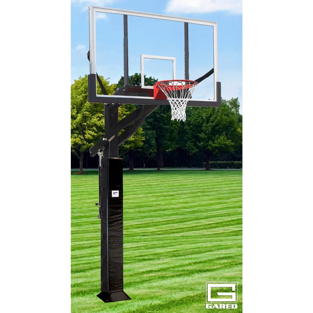 Adjustable In-Ground Basketball Goal System Gared All Pro Jam Adjustable Basketball Hoop 42" X 72" 3 Adjustable In-Ground Basketball Goal System Gared All Pro Jam Adjustable Basketball Hoop 42" X 72"