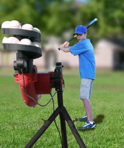Heater Sports BaseHit Baseball Pitching Machine W/ Auto Ball Feeder BH199