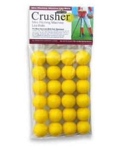 Heater Sports Crusher Soft Yellow Mini-Balls (24 Pack) CR15 Pitching Machine Balls