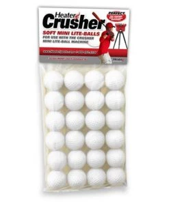 Pitching Machine Balls Heater Sports Crusher White Mini-Balls (24 Pack) CR12