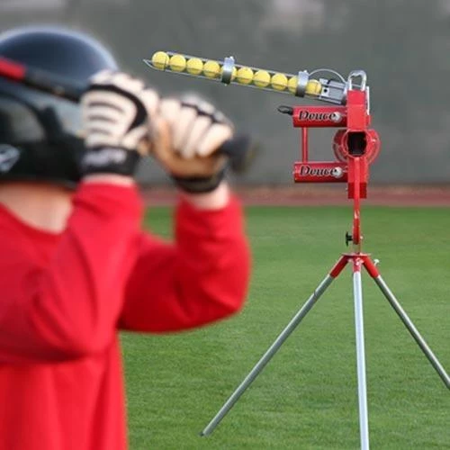 Baseball Pitching Machines Heater Sports Deuce 75 MPH 2 Wheel Curveball Pitching Machine 4 Baseball Pitching Machines Heater Sports Deuce 75 MPH 2 Wheel Curveball Pitching Machine