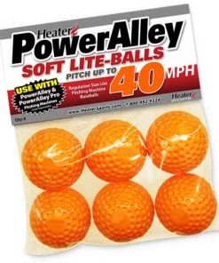 Heater Sports PowerAlley 40 MPH Orange Lite Baseballs HSO14