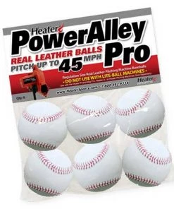 Heater Sports PowerAlley Pro Leather Pitching Machine Baseballs PAPMBL44