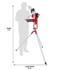 Baseball Pitching Machines Heater Sports Pro Curveball Baseball Pitching Machine W/ Auto Feeder HTR499BB
