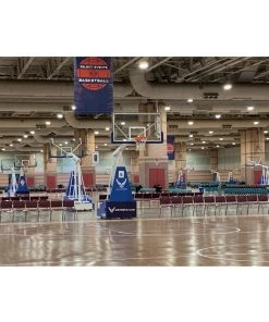Gared Hoopmaster Collegiate Portable Basketball Backstop, 8' Boom Portable Basketball Goal System