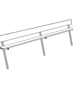 Jaypro 15' Player Bench W/Seat Back (Permanent) 28 Jaypro 15' Player Bench W/Seat Back (Permanent)