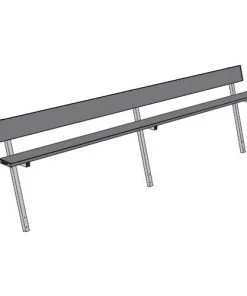 Jaypro 15' Player Bench W/Seat Back (Permanent) 22 Jaypro 15' Player Bench W/Seat Back (Permanent)