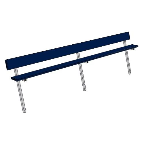 Jaypro 15' Player Bench W/Seat Back (Permanent) 12 Jaypro 15' Player Bench W/Seat Back (Permanent)