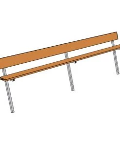 Jaypro 15' Player Bench W/Seat Back (Permanent) 21 Jaypro 15' Player Bench W/Seat Back (Permanent)