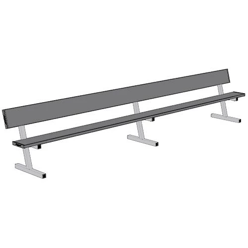 Jaypro 15' Player Bench W/Seat Back (Portable) 5 Jaypro 15' Player Bench W/Seat Back (Portable)