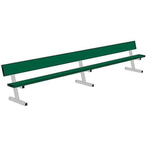 Jaypro 15' Player Bench W/Seat Back (Portable) 7 Jaypro 15' Player Bench W/Seat Back (Portable)